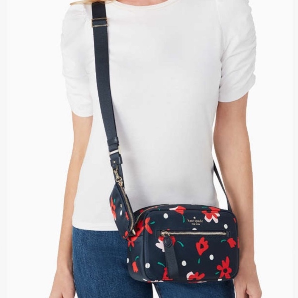 Kate Spade Chelsea Whimsy Floral Camera Crossbody
